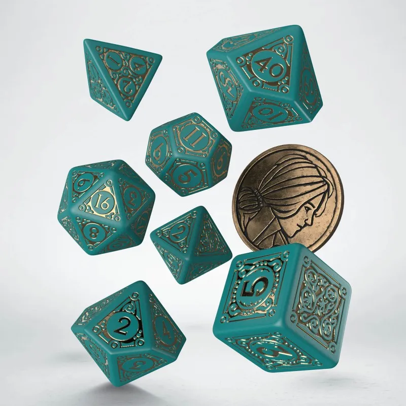 Q WORKSHOP The Witcher Dice Set Triss The Beautiful Healer Board Games-3
