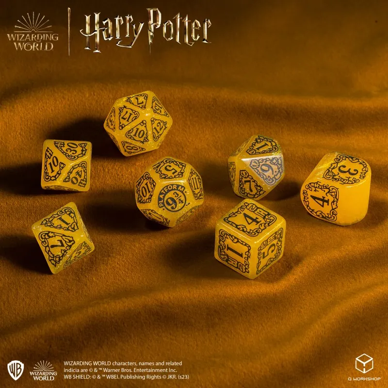 Q WORKSHOP Harry Potter Hufflepuff Yellow Dice Board Games-3