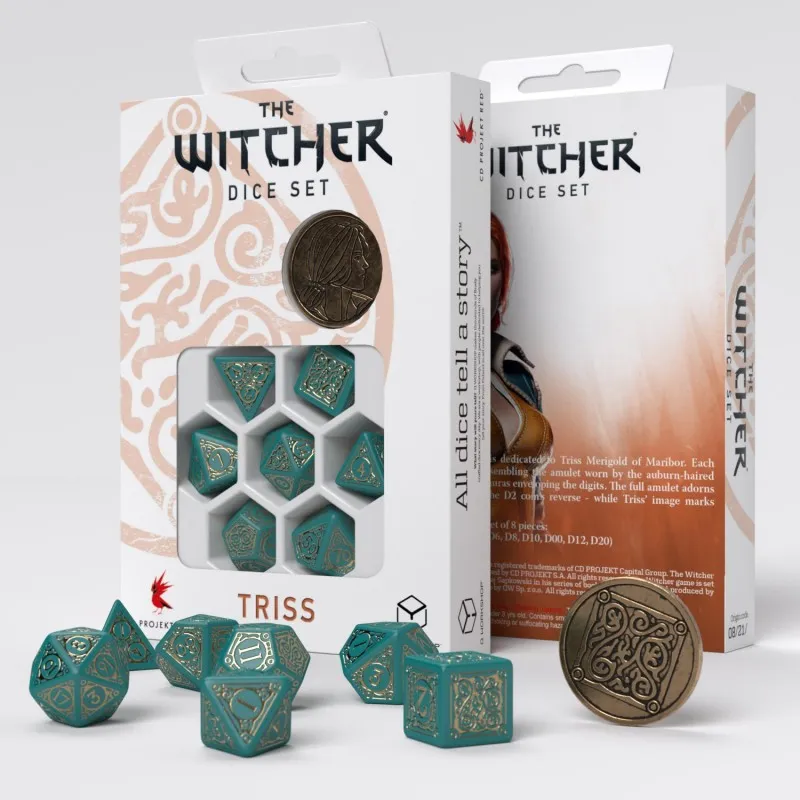 Q WORKSHOP The Witcher Dice Set Triss The Beautiful Healer Board Games-2