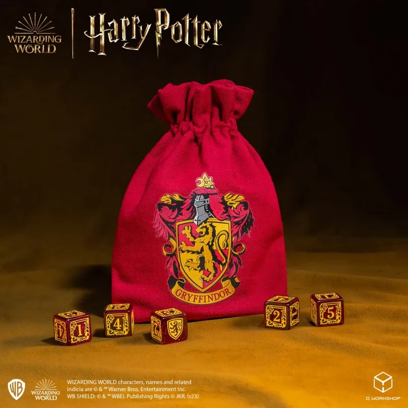 Q WORKSHOP Harry Potter Gryffindor Red D6 Dice Board Games-2