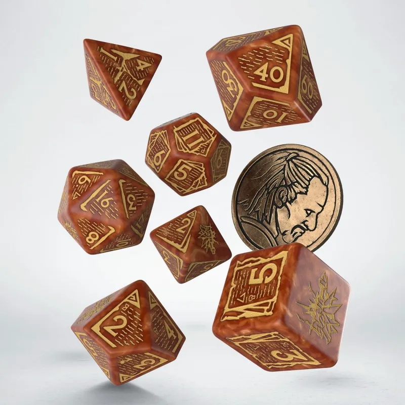 Q WORKSHOP The Witcher Dice Set Vesemir The Wise Witcher Board Games-4