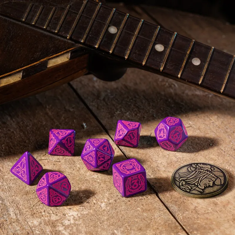 Q WORKSHOP The Witcher Dice Set Dandelion The Conqueror Of Hearts Board Games-2