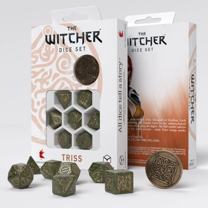 Q WORKSHOP The Witcher Dice Set. Triss   The Fourteenth Of The Hill Board Games-2