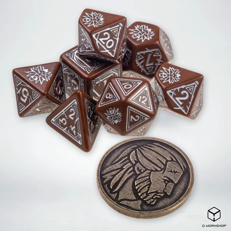 Q WORKSHOP The Witcher Dice Set Geralt Roach's Companion Board Games-4
