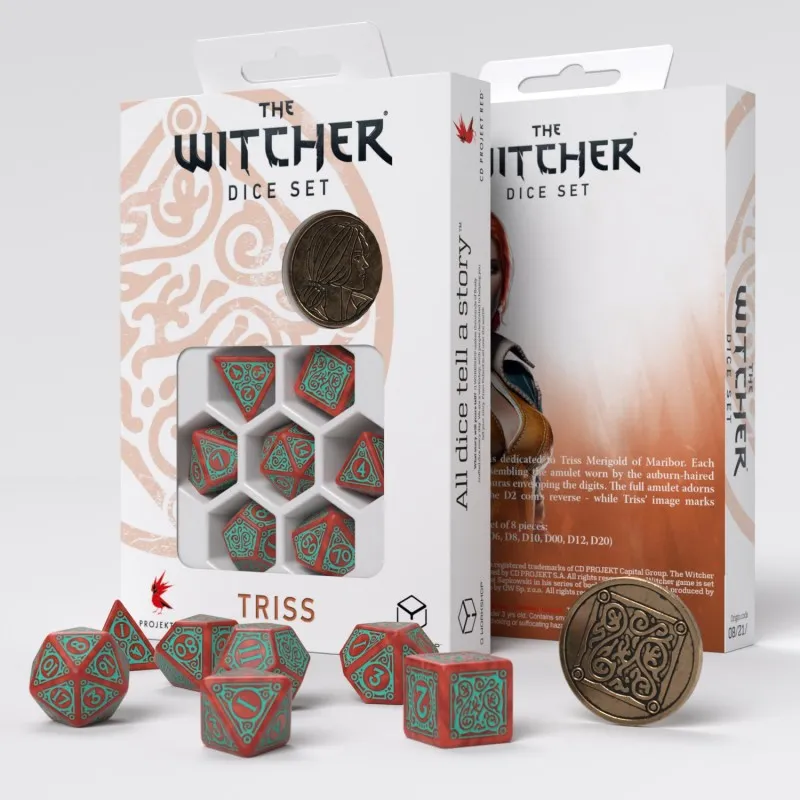 Q WORKSHOP The Witcher Dice Set. Triss   Merigold The Fearless Board Games-2