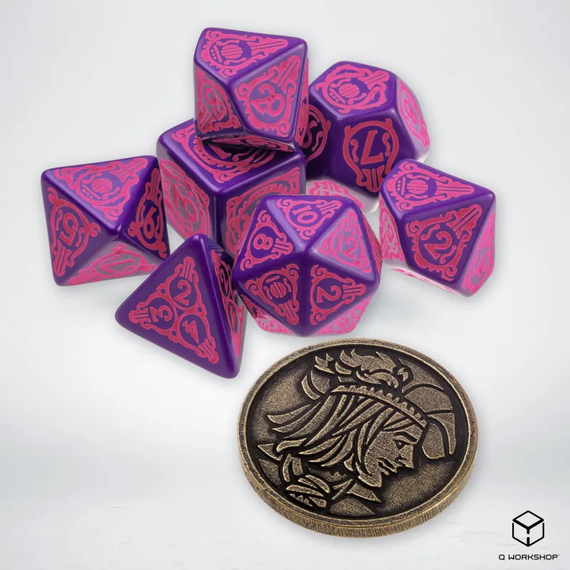 Q WORKSHOP The Witcher Dice Set Dandelion The Conqueror Of Hearts Board Games-4