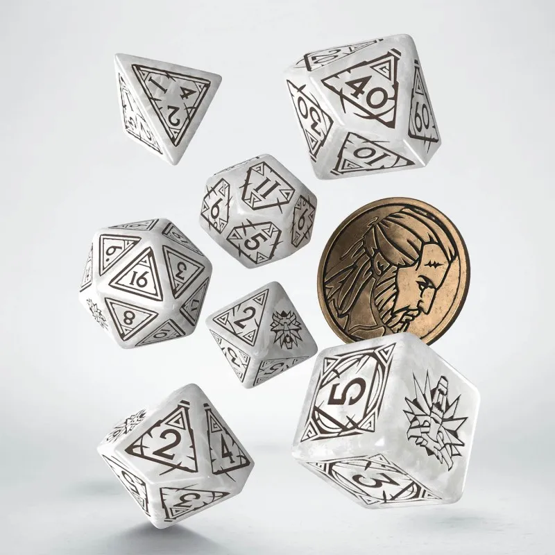 Q WORKSHOP The Witcher Dice Set. Geralt   The White Wolf Board Games-3