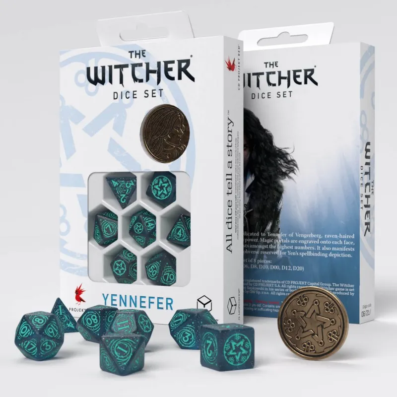 Q WORKSHOP The Witcher Dice Set Yennefer Sorceress Supreme Board Games-2