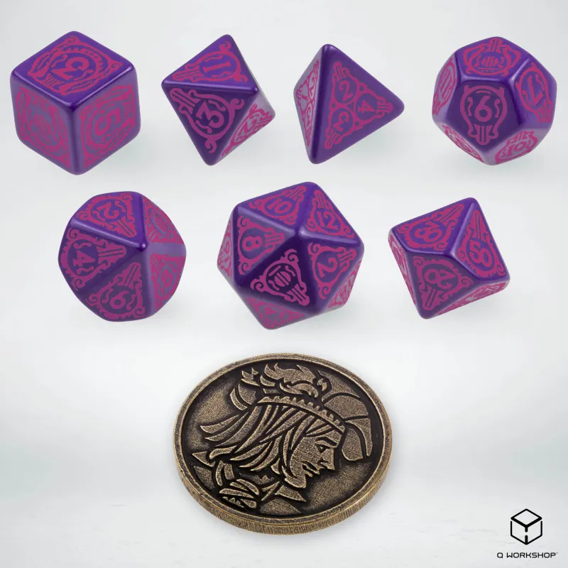 Q WORKSHOP The Witcher Dice Set Dandelion The Conqueror Of Hearts Board Games-3