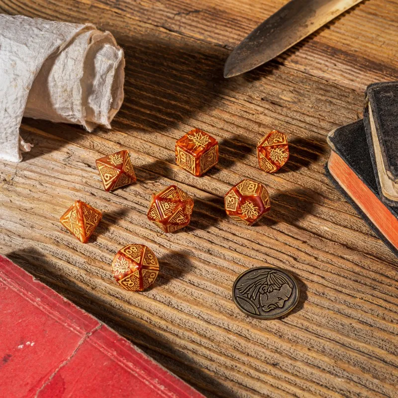 Q WORKSHOP The Witcher Dice Set Vesemir The Wise Witcher Board Games-3