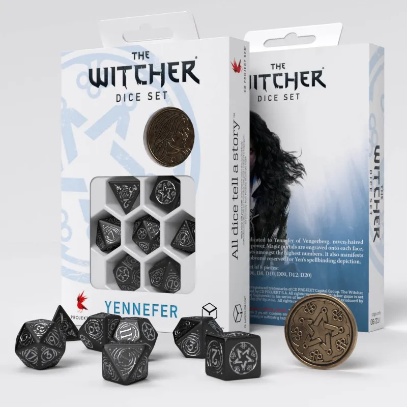Q WORKSHOP The Witcher Dice Set. Yennefer   The Obsidian Star Board Games-2