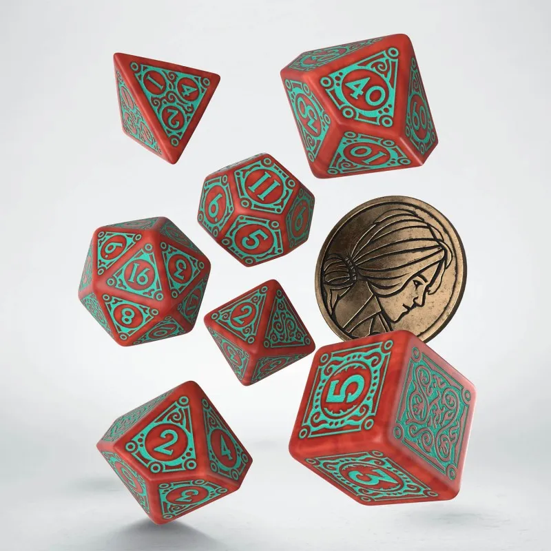 Q WORKSHOP The Witcher Dice Set. Triss   Merigold The Fearless Board Games-3