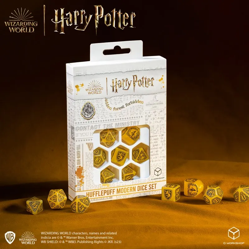 Q WORKSHOP Harry Potter Hufflepuff Yellow Dice Board Games-2