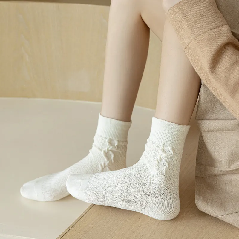 MIZU Summer Mid Calf Socks Women's 5 Pack-3