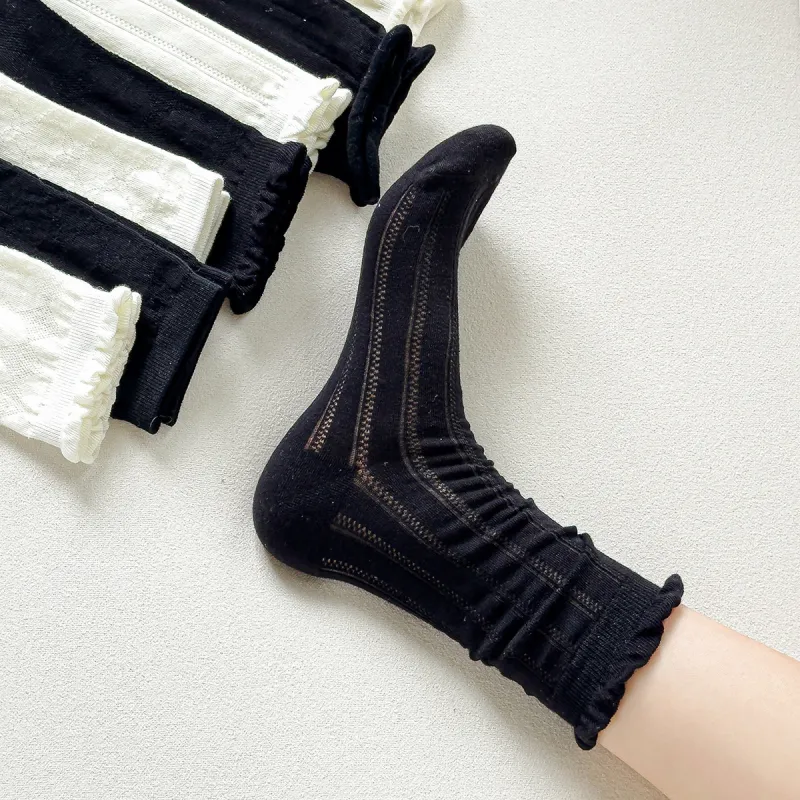 MIZU Summer Mid Calf Socks Women's 4 Pack-6