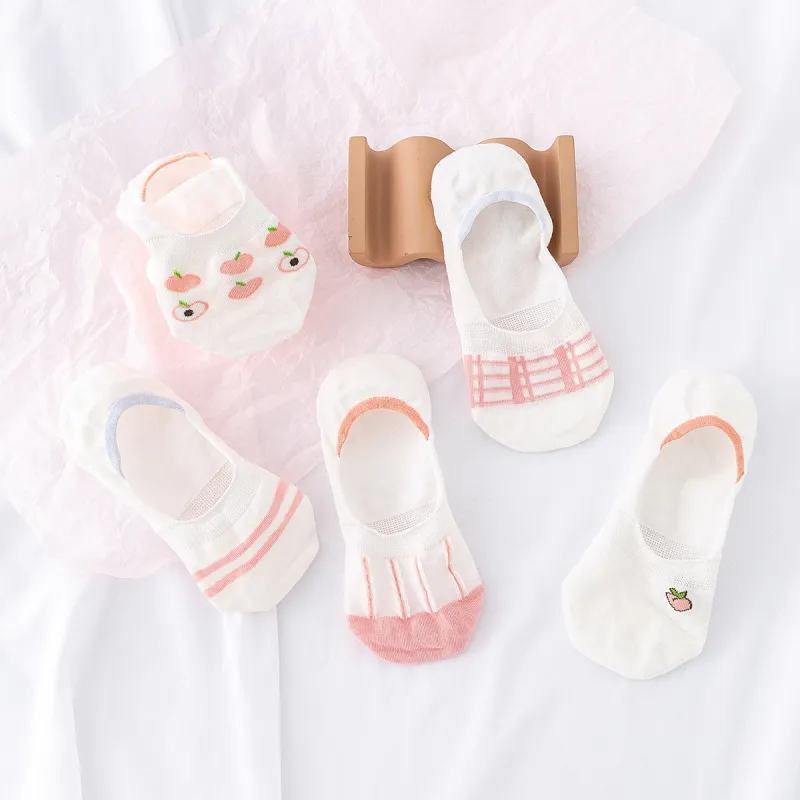 MIZU Summer No Show Socks Women's 5 Pack-1