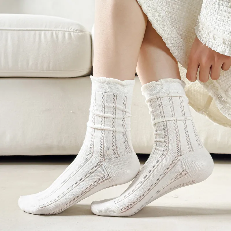 MIZU Summer Mid Calf Socks Women's 4 Pack-2