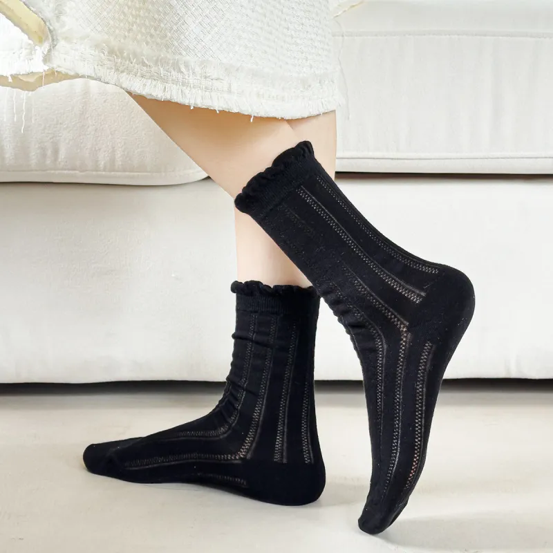 MIZU Summer Mid Calf Socks Women's 4 Pack-4