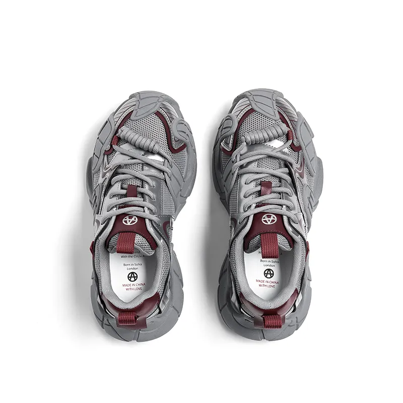 Acupuncture A Collection Cushioned Wear-Resistant Height Increasing Low-Top Chunky Sneakers Women's-3