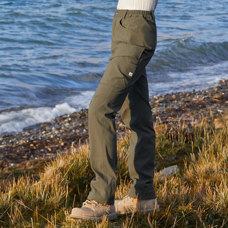 Bein Space Cargo Pants Women's Stone Gray Green-2