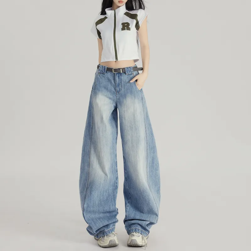 ZNZX Universal For All Seasons Jeans Loose Fit Women's Light-2