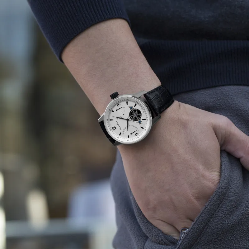 Sea Gull LE BRASSUS Automatic Mechanical Movement Watch Men's Watches Black Dial-17