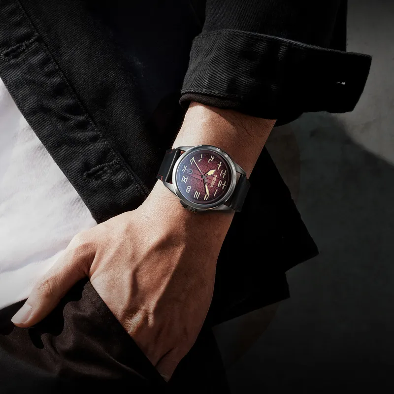 Sea Gull Automatic Mechanical Movement Genuine Leather Strap Watch Men's Watches Red Watch Dial 819.57.1058H-5