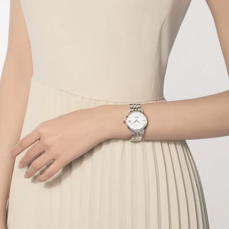 Sea Gull National Automatic Mechanical Movement Steel Strap Watch Women's Watch White Dial-7
