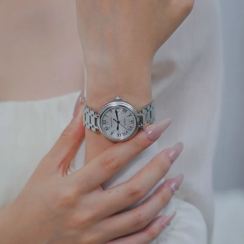 Sea Gull Automatic Mechanical Movement Steel Strap Watch Women's Watch White Dial-7