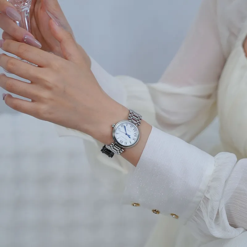 Sea Gull Automatic Mechanical Movement Steel Strap Watch Women's Watch White Dial-4