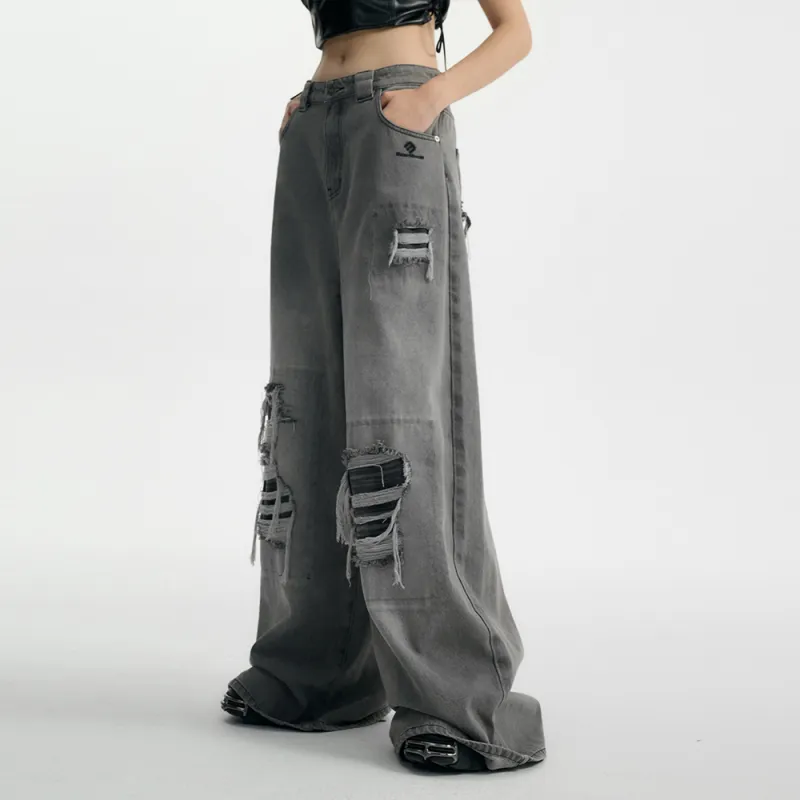 Heartboon Jeans Unisex Gray-11