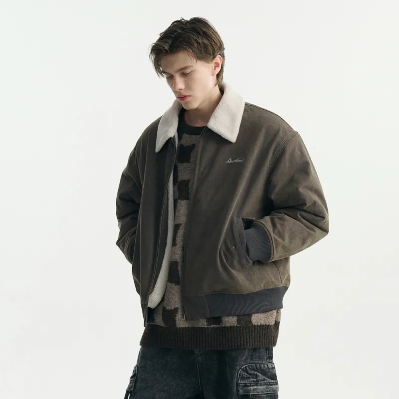 Heartboon Jackets Coats Unisex Vintage Gray-6