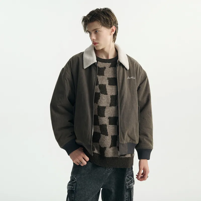 Heartboon Jackets Coats Unisex Vintage Gray-5