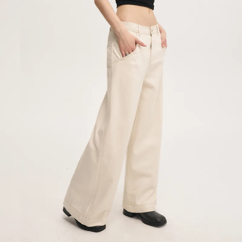 Heartboon Jeans Unisex White-3