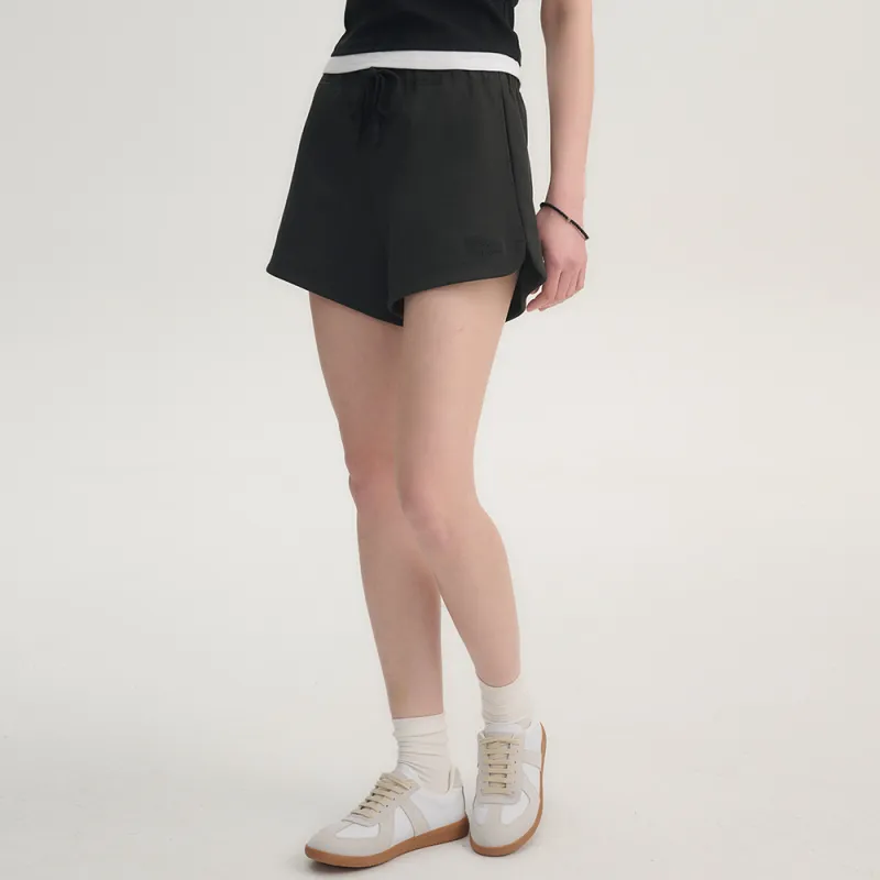 Heartboon Casual Shorts Women's Dark Gray-4