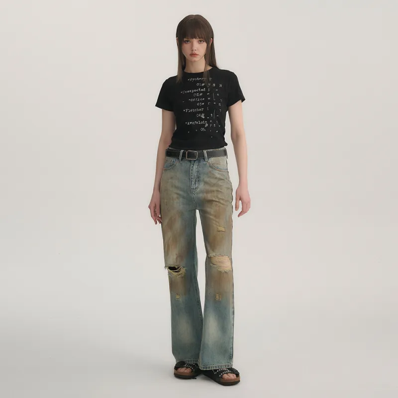Heartboon Jeans Unisex Denim Blue-3