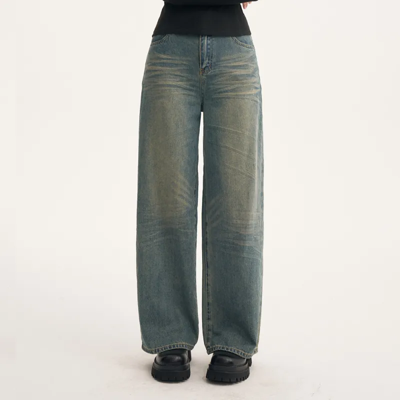 Heartboon Jeans Unisex Washed Blue-2