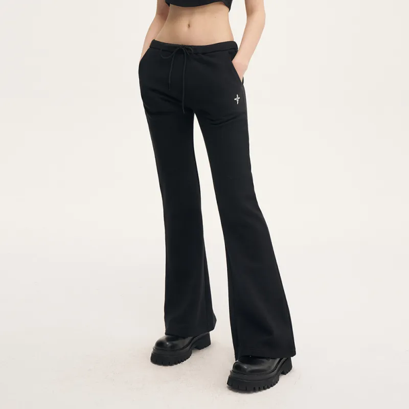 Heartboon Casual Pants Women's Black-3