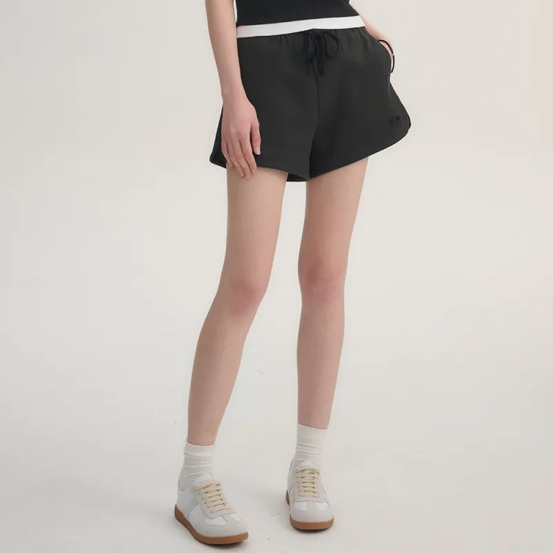 Heartboon Casual Shorts Women's Dark Gray-3