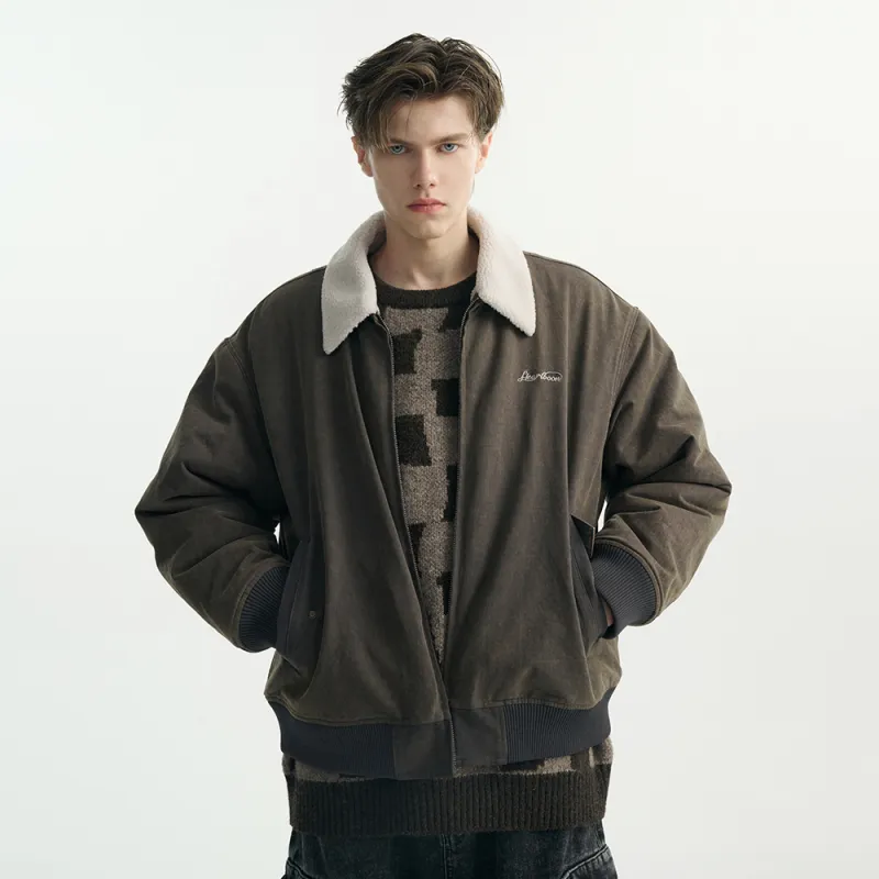 Heartboon Jackets Coats Unisex Vintage Gray-4
