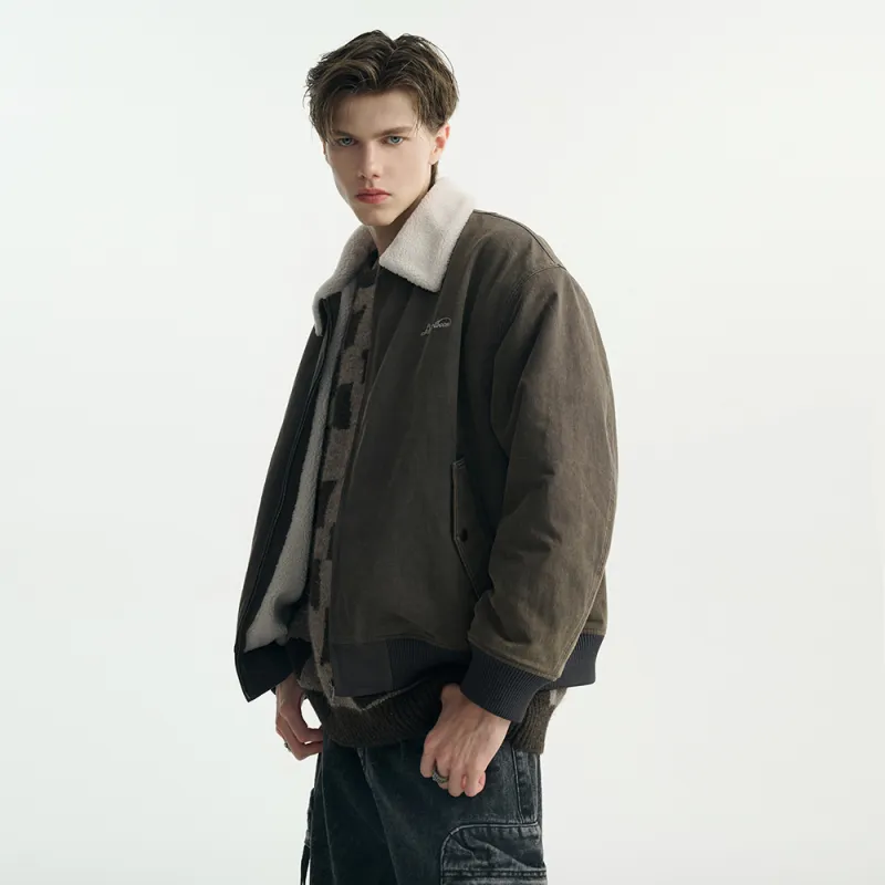 Heartboon Jackets Coats Unisex Vintage Gray-7