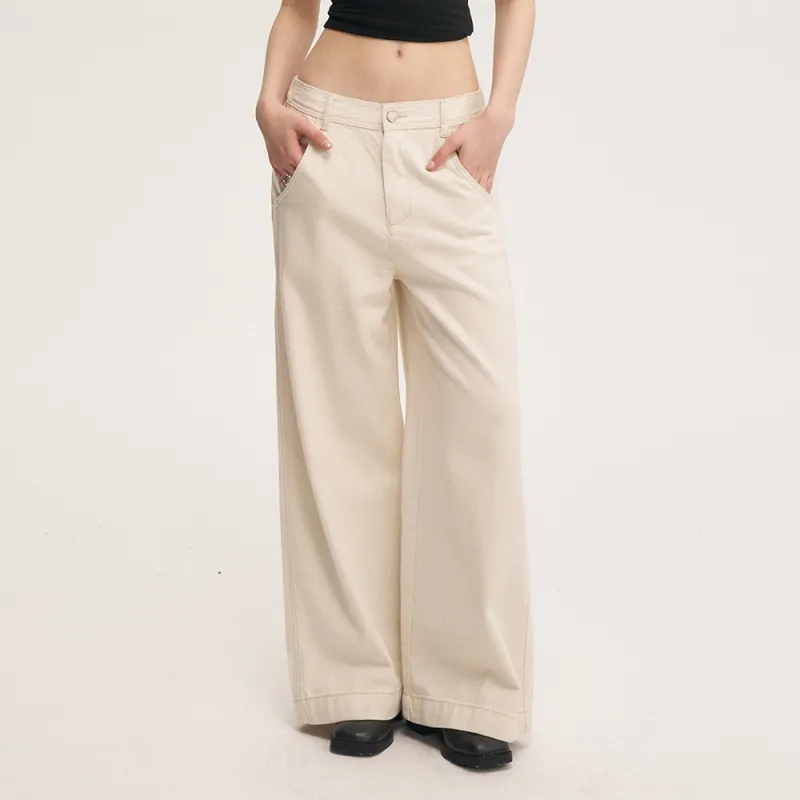 Heartboon Jeans Unisex White-2