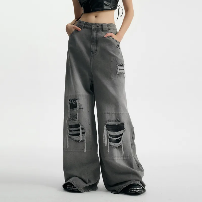 Heartboon Jeans Unisex Gray-9