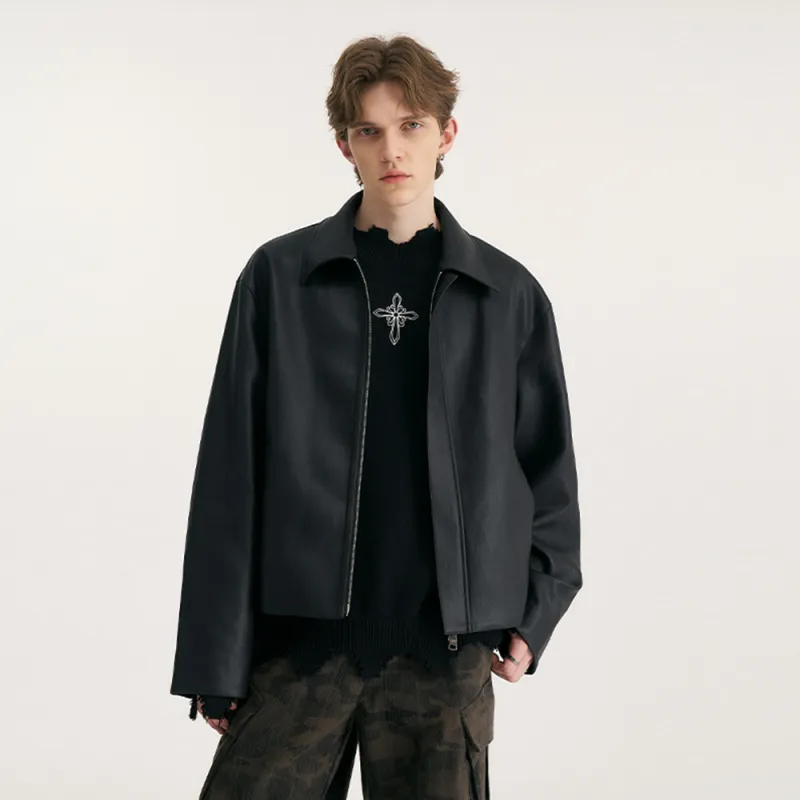 Heartboon Jackets Coats Unisex Black-2