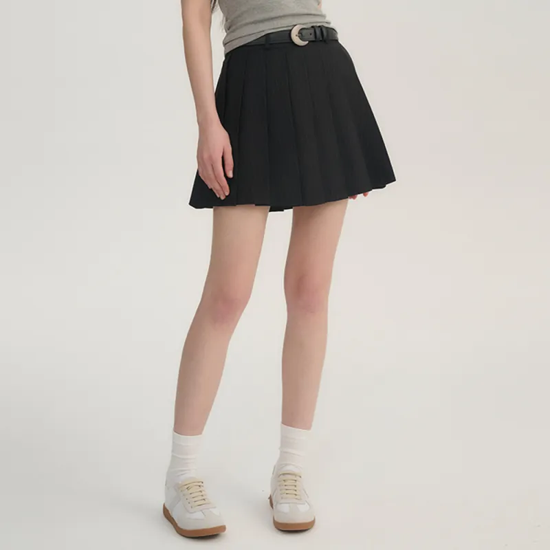 Heartboon Casual Short Skirts Women's Charcoal Gray-5