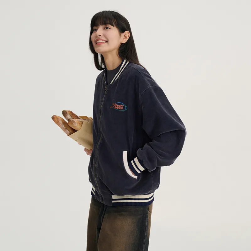 Heartboon Baseball Jacket Unisex Blue-5