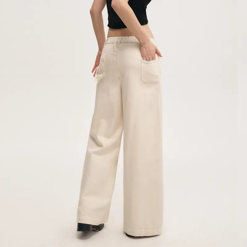 Heartboon Jeans Unisex White-4