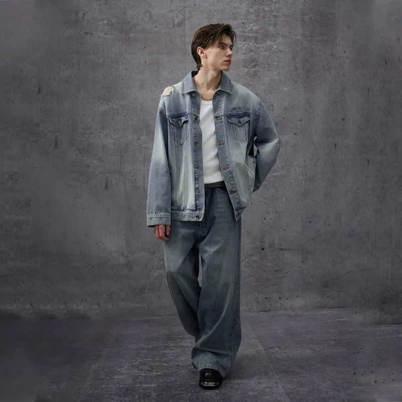 Heartboon Jeans Unisex Denim Blue-2
