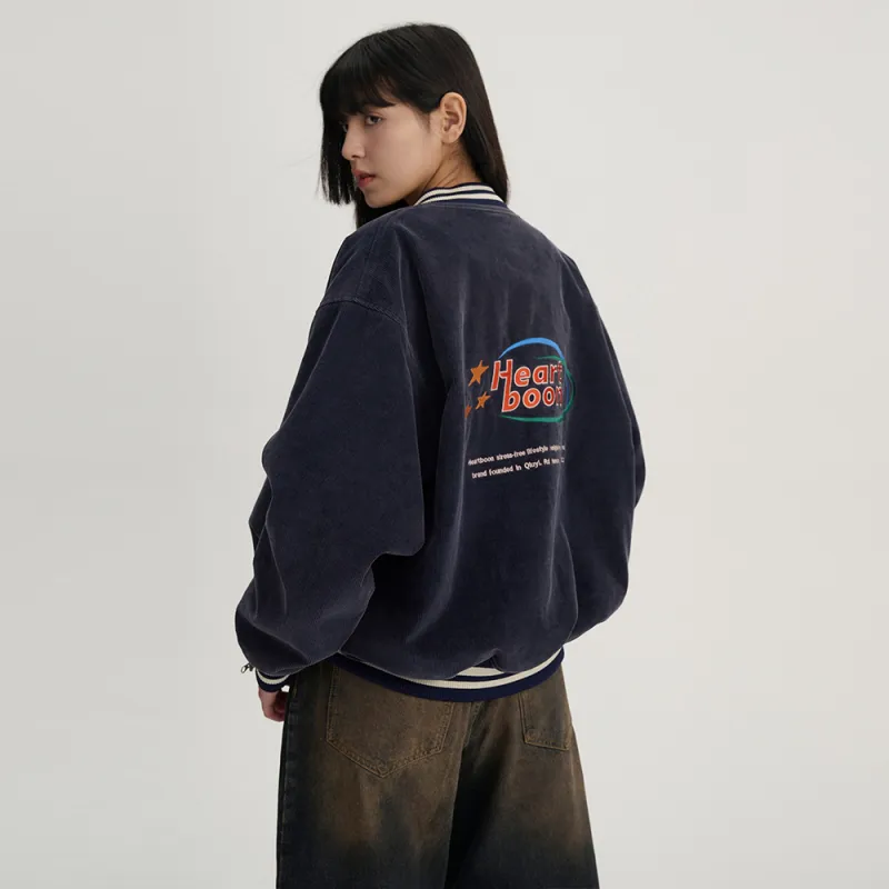 Heartboon Baseball Jacket Unisex Blue-6