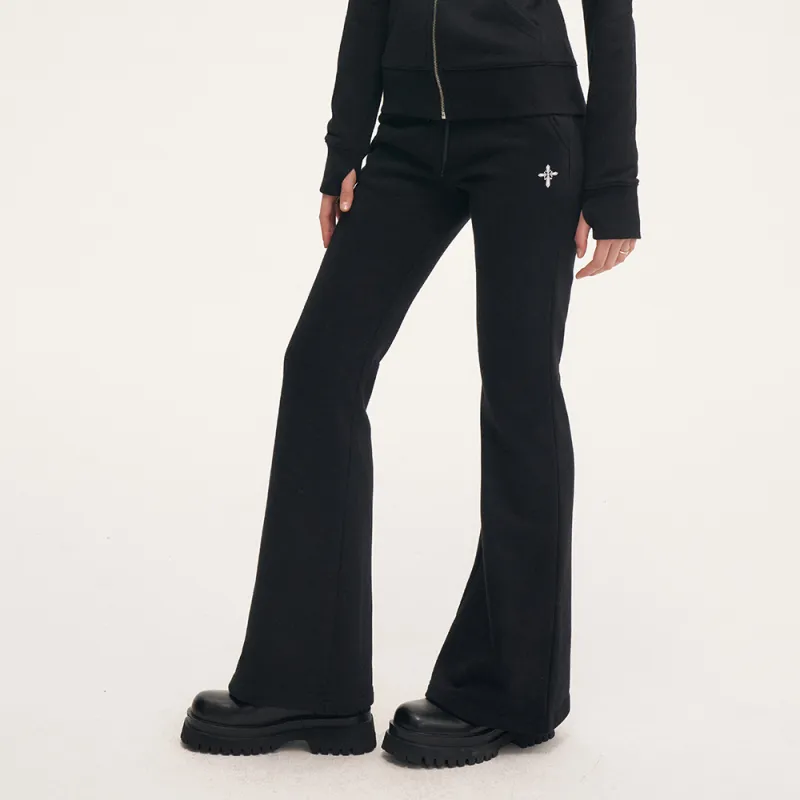 Heartboon Casual Pants Women's Black-5